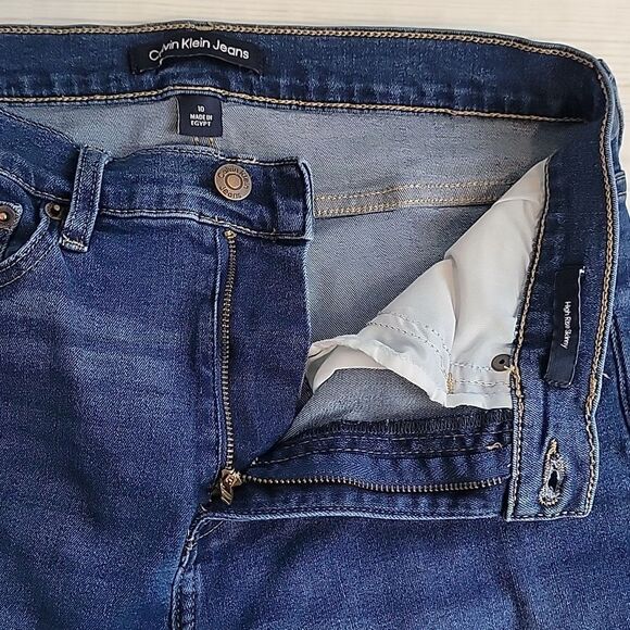 Calvin Klein Skinny Jeans High Rise Blue Denim Womens Size 10 - Picture 9 of 15